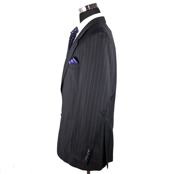 Yves Saint Laurent YSL Mens Pinstripe Wool Suit - Picture 3 of 8